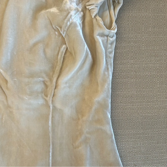 Reformation Lynette Velvet Mini Dress - Almond Tan Black Cocktail Holiday - Picture 7 of 10